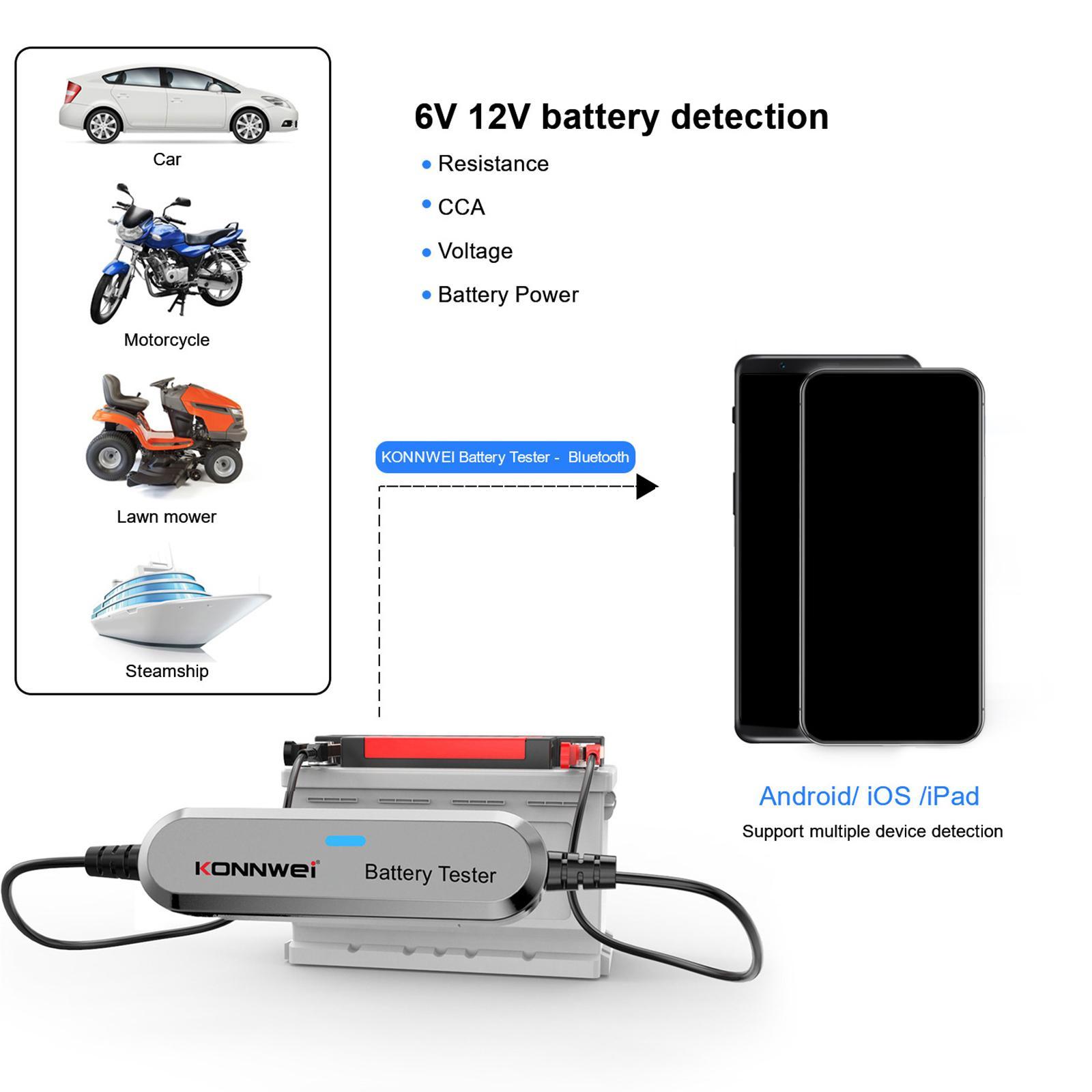 Wireless BK100 Car Battery Tester Battery Motorcycles