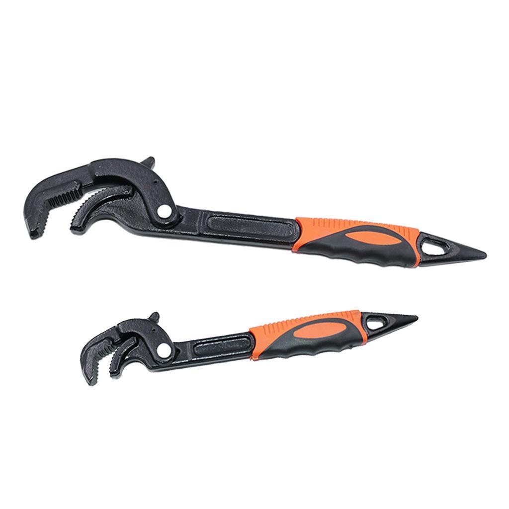 2x 14-63mm Universal Spanner Adjustable Torque Ratchet N Grip Wrench Tools