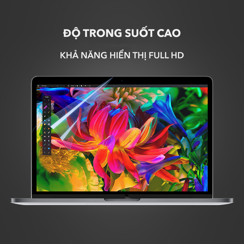 Miếng Dán màn hình HD dành cho Mácbook Air 2022 M2, Dán màn hình Mácbook Pro 2022 M2 - Quà Tặng Giấy Lau Màn - Hàng Chính Hãng