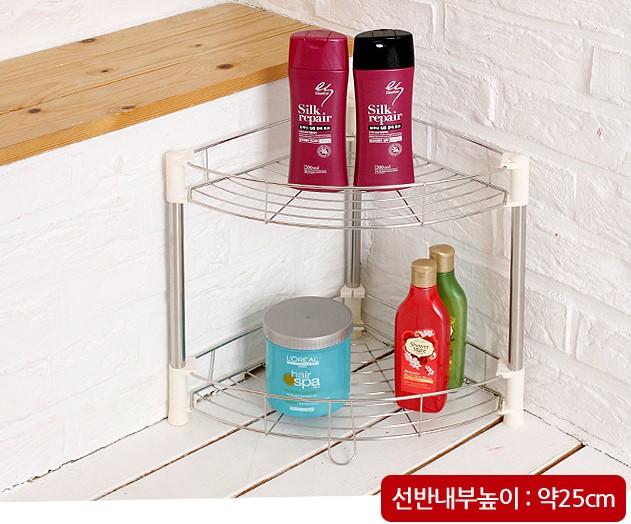 Kệ Góc tam giác Inox 2 Tầng