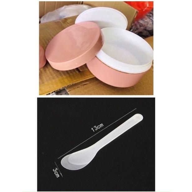 Hủ 250gr-tặng muỗng múc kem-màu hồng đất