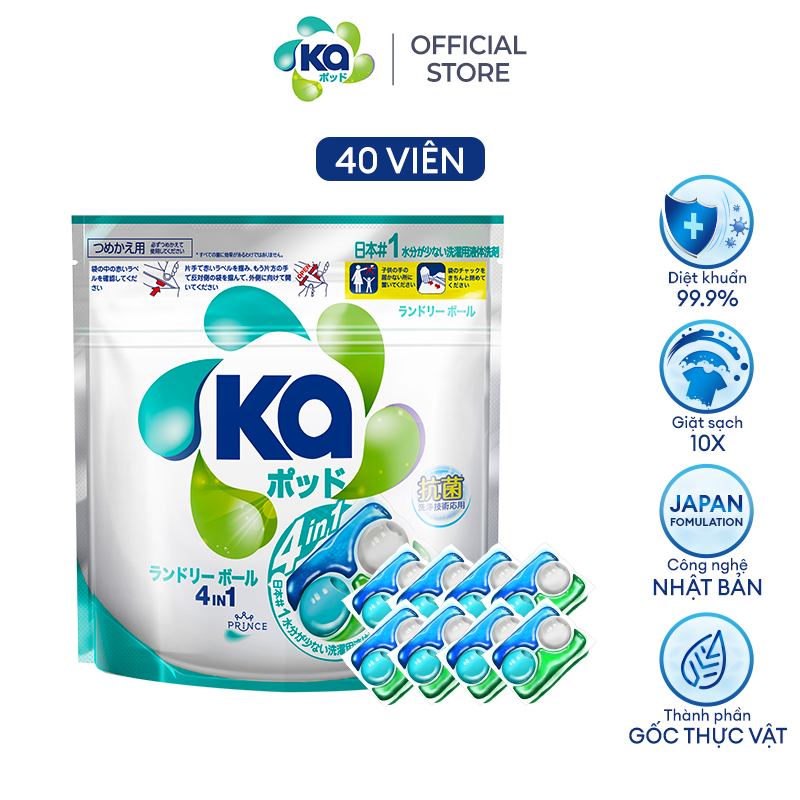 Túi Viên Giặt Xả Đa Năng 4 Trong 1 KA Universal