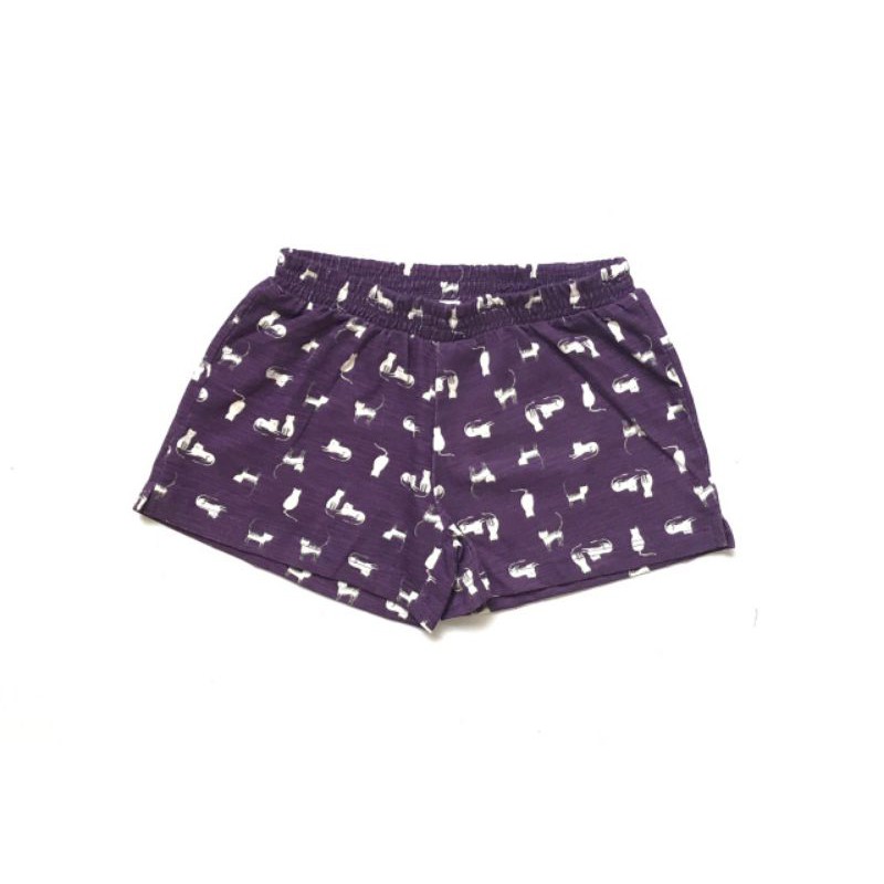 Quần đùi cotton họa tiết cho bé gái 4-14t