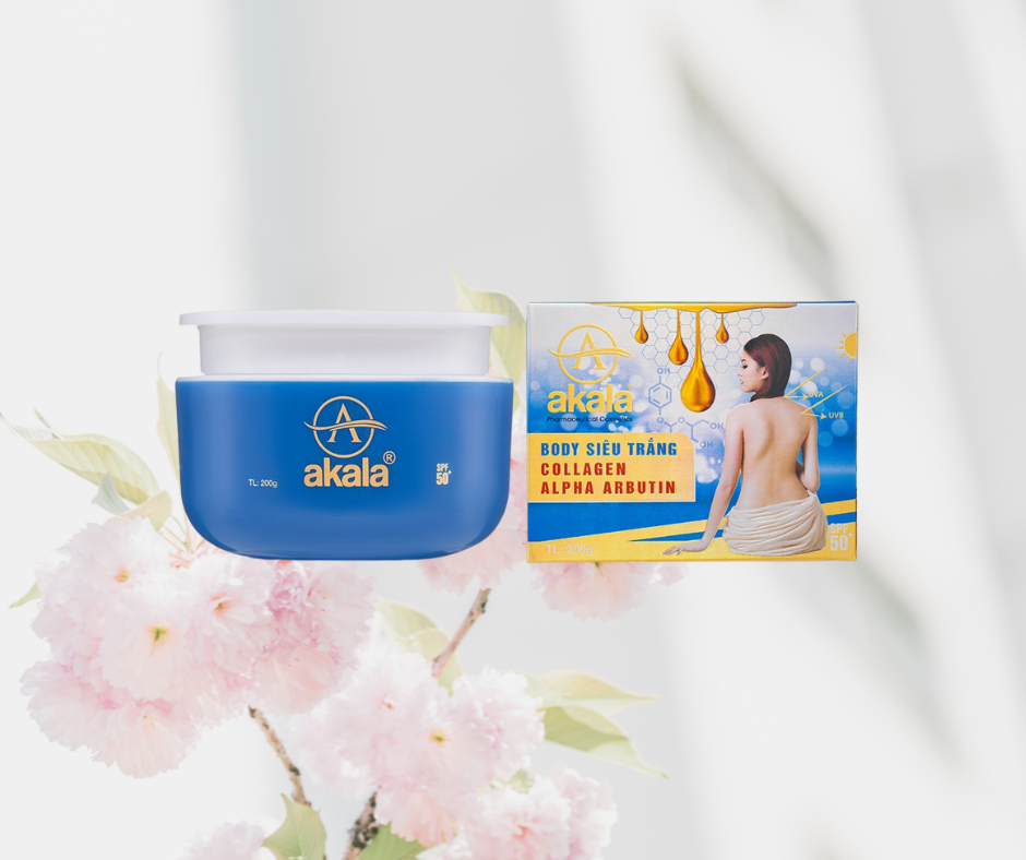 Collagen Alpha Arbutin - akala Kem Dưỡng Trắng Toàn Thân (Dưỡng Trắng - Dưỡng Ẩm - Mờ Vết Thâm - Giảm Vết Rạn)