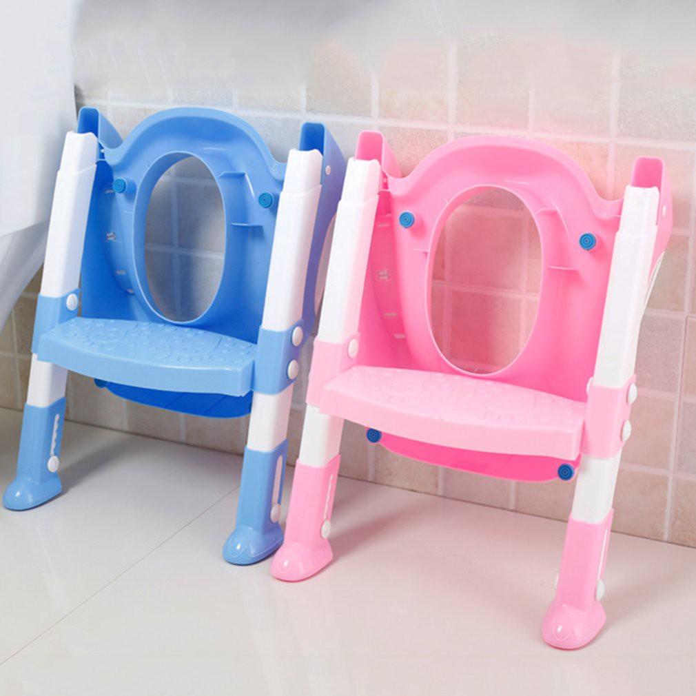 Ghế toilet gấp gọn có kèm thang dành cho trẻ em