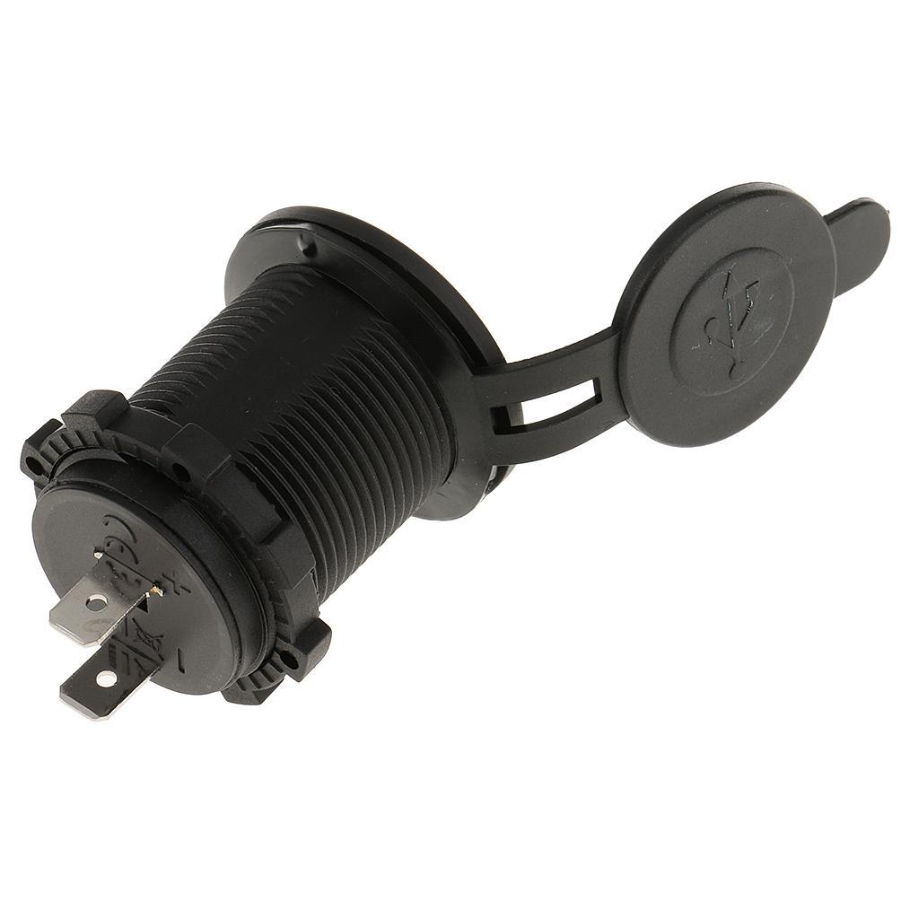 4X Boat Car Waterproof Dual USB Charger Socket Outlet 12V 4.2A Panel Mount
