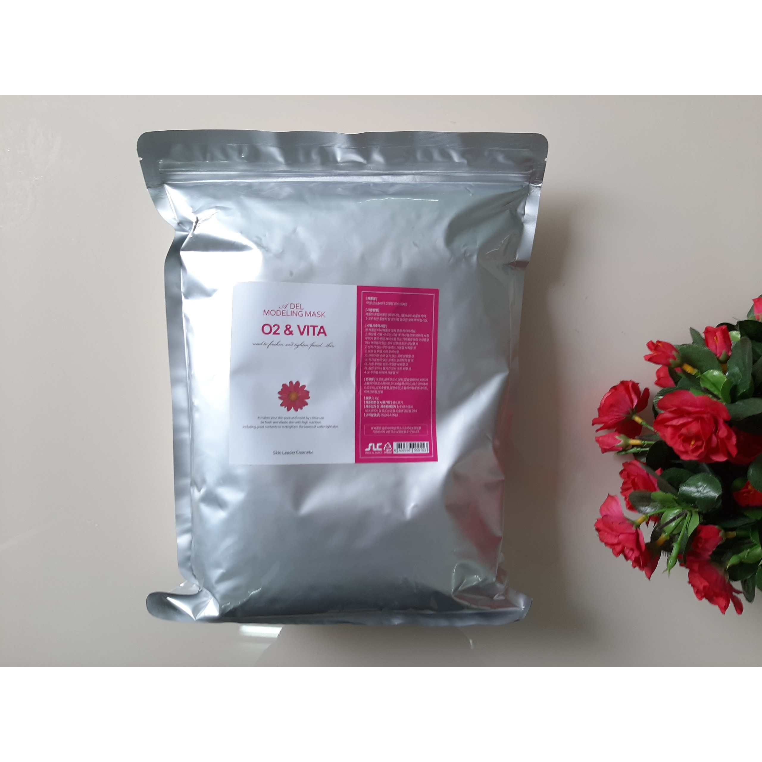 [KHUYẾN MÃI] Bột Mặt Nạ Dẻo O2 &amp; Vitamin Cấp Ẩm Phục Hồi Trẻ Hóa ADEL Hàn Quốc 1kg