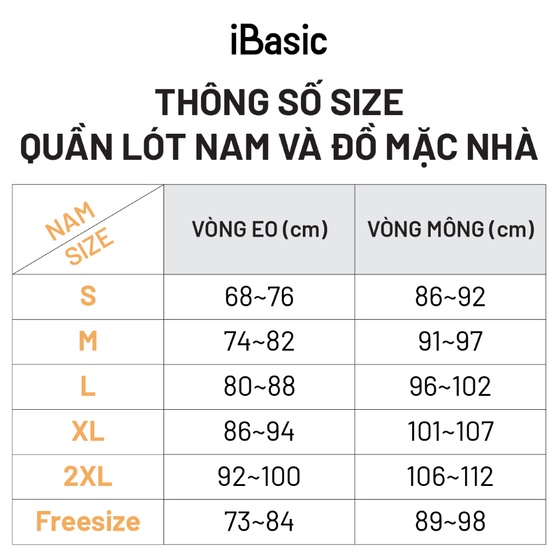 [MUA 1 TẶNG 1] Pack 2 Quần lót nam brief iBasic PA2PANM111