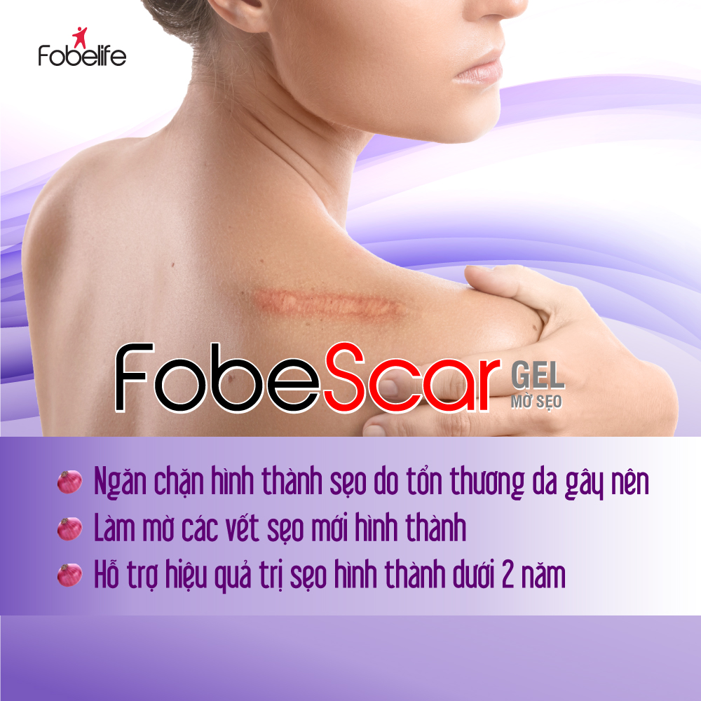 Combo 2 Tuýp Gel Bôi Làm Mờ Sẹo Vết Rạn Da Fobe Scar - Tuýp 10 gram