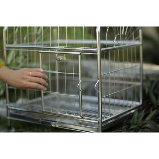 Lồng Chó Mèo Inox size 0 - CHUỒNG CHÓ INOX CAO CẤP _BỀN - RẺ - ĐẸP