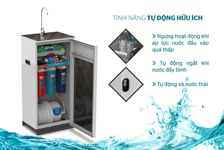 Máy Lọc Nước R.O 8 Lõi Sunhouse SHA8858K - Hàng Chính Hãng