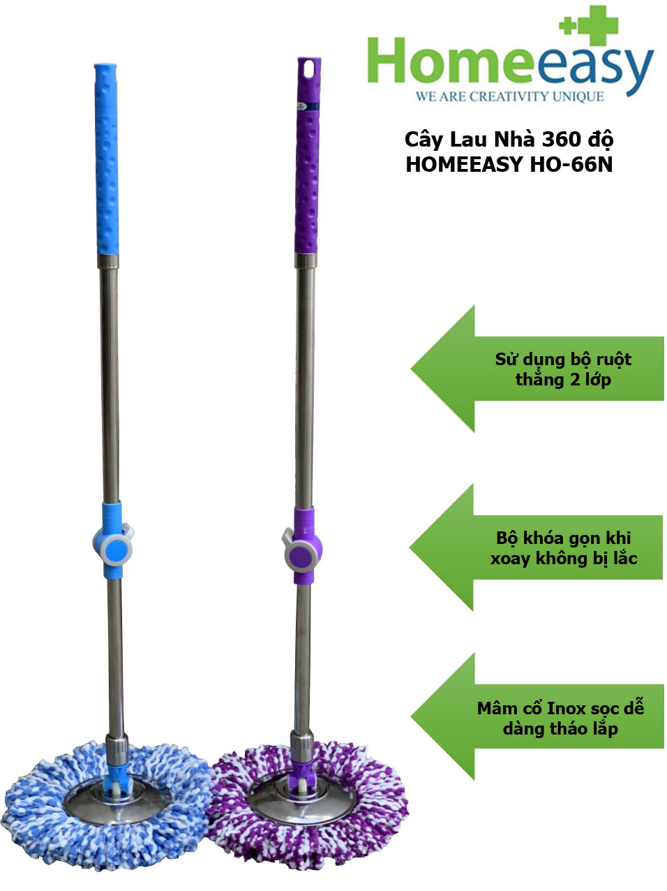 Cây lau nhà Homeeasy HO-66N