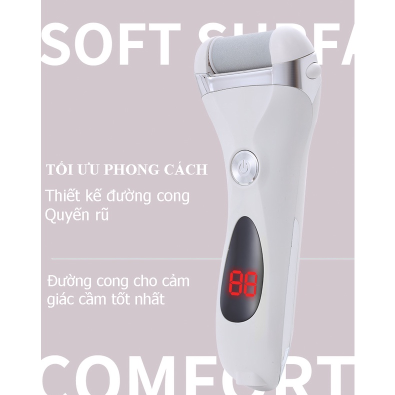 Máy chà gót chân tẩy tế bào ch.ết làm mềm sáng gót chân chuyên dụng tại nhà Chuyên Nghiệp Dùng Trong Spa Nail Rock Foot Callus remover Giao Màu Ngẫu Nhiên