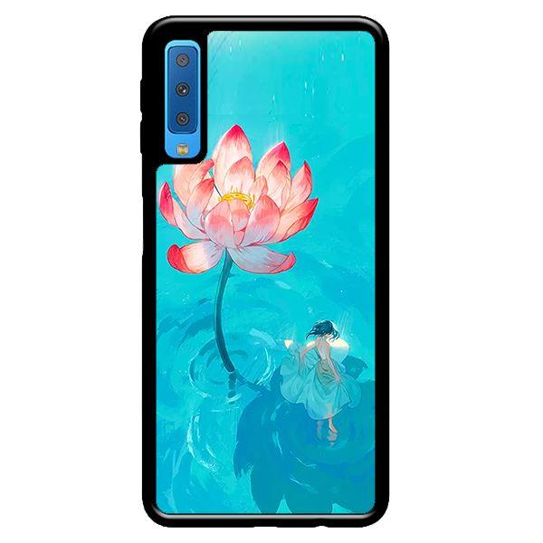 Ốp in cho Samsung Galaxy A50 Thiếu Nữ Và Sen - Hàng chính hãng