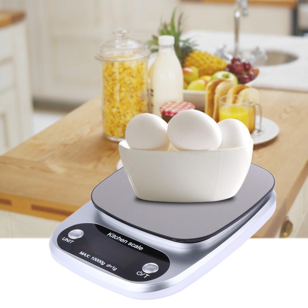 Cân điện tử thực phẩm dùng trong nhà bếp cân được từ 0,1g-3kg Ebanner