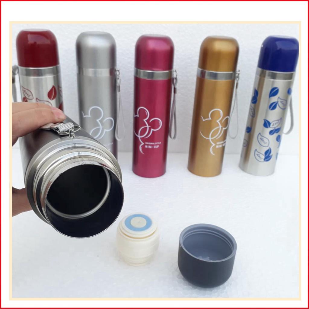Bình giữ nhiệt 500ml hình in 1 màu Model22001 ly cốc cách nhiệt
