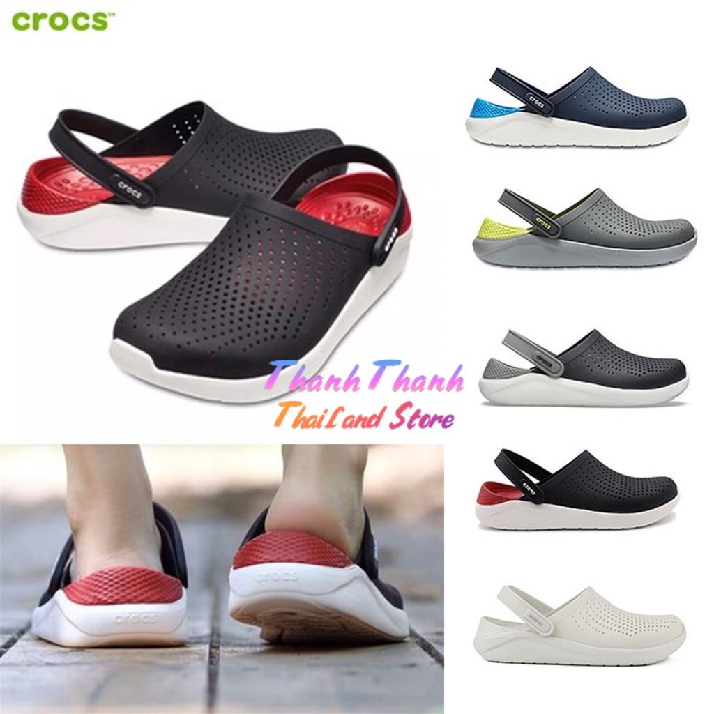 Dép Sandal Unisex Cross Literide clog Quai ngang bít đầu, chống hôi chân