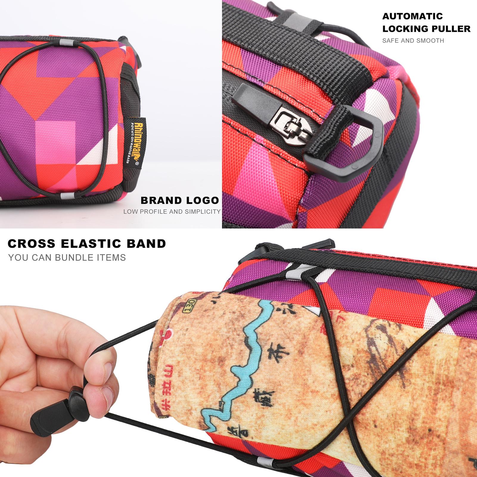 Rhinowalk Practical Bicycle Bag Multifunctional Bike Bag Large Capacity Bike Front Storage Bags Anti-drop Wear-resistant Cycling Bag Crossbody Bag