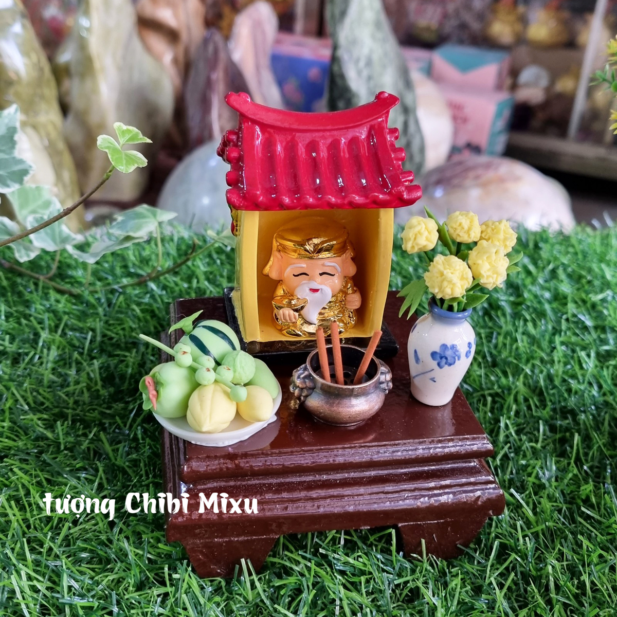 Combo Miếu Thần Tài - tặng 10 nhang