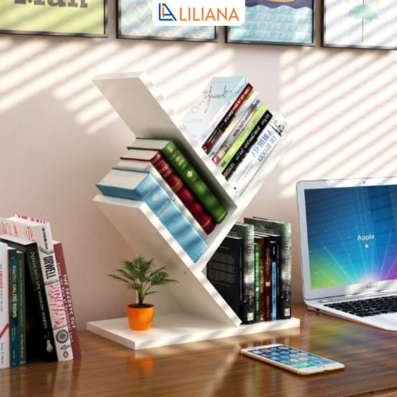 Kệ Sách Hình Cây Để Bàn Tiện Ích