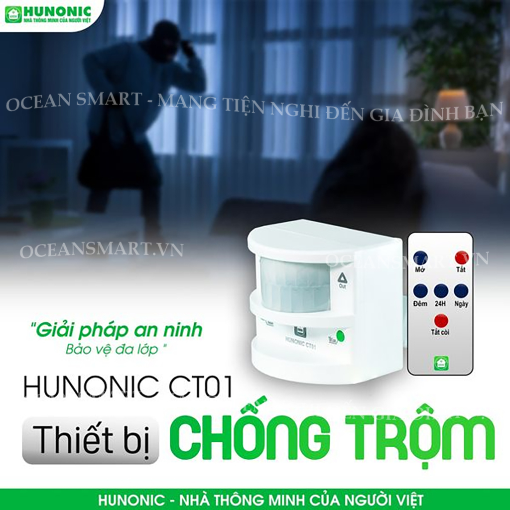 Hình ảnh Thiết Bị Chống Trộm Và Báo Khách Đa Năng Hunonic, Gửi Thông Báo Về Điện Thoại - HNCT01