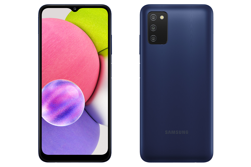 Điện Thoại Samsung Galaxy A03s (3GB/32GB)  Xanh Dương - Đã kích hoạt bảo hành điện tử - Hàng Chính Hãng