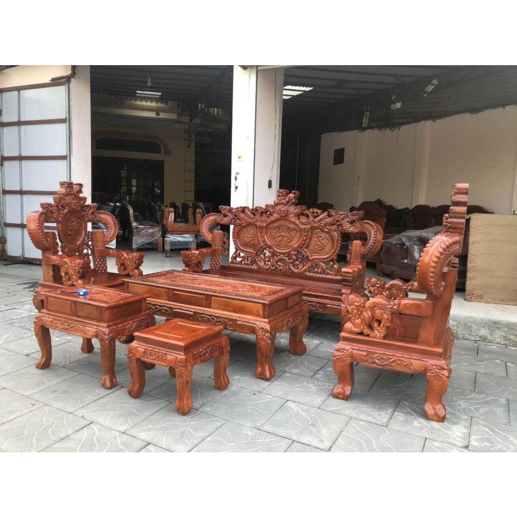 Bàn ghế rồng khuỳnh VIP - Đồ Gỗ Bình Long 0388 639 288