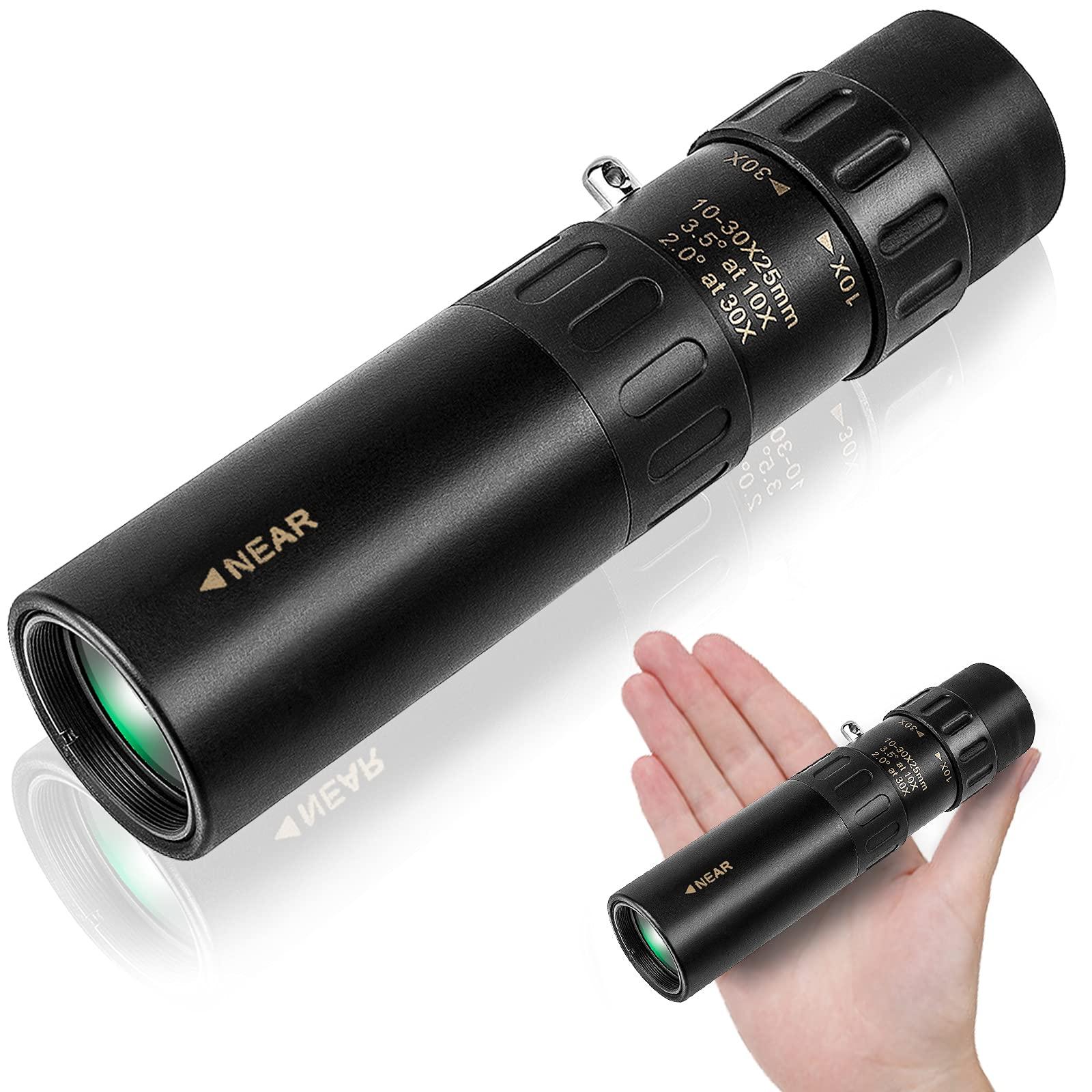 Monoculative monoculative compact zoom 10-300 × 40 Kính viễn vọng kích thước túi nhỏ một mắt để đi bộ/cắm trại/buổi hòa nhạc/chuyến đi