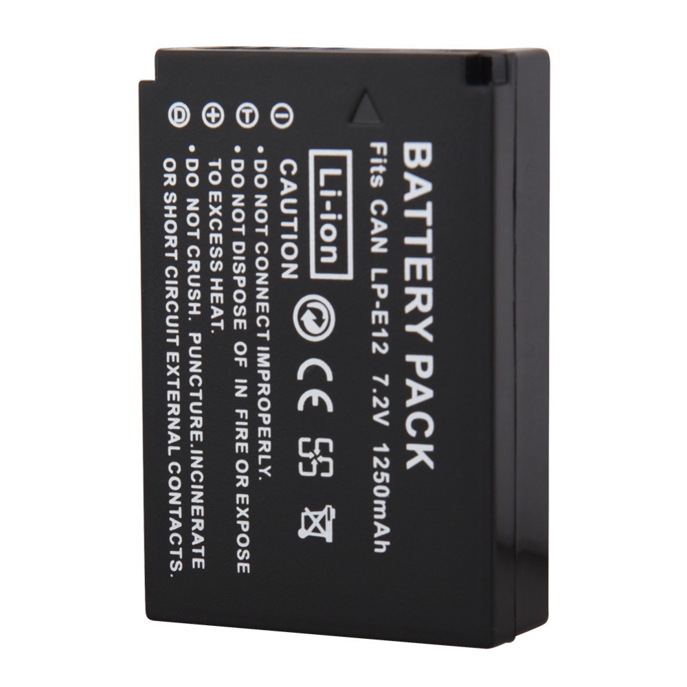 Pin Dành Cho Máy Ảnh Canon LP-E12 1250mAh Cao Cấp - Hàng Nhập Khẩu