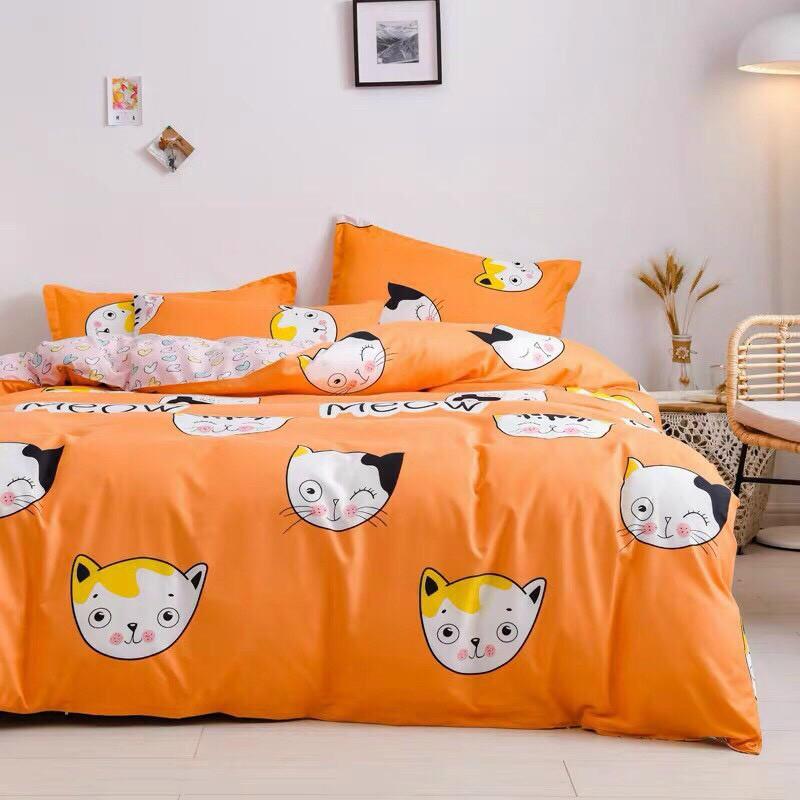 Bộ cotton poly Mèo vàng
