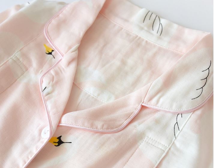 Pijama Bầu Và Sau Sinh Cao Cấp Azuno AZ1228 Chất Liệu Xô Đũi Mặc Nhà Mùa Hè Có Thiết Kế Cho Con Bú