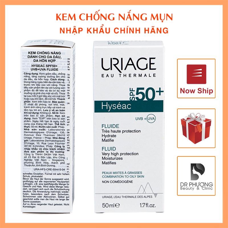 KEM CHỐNG NẮNG URIAGE HYSEAC FLUID cho da dầu mụn