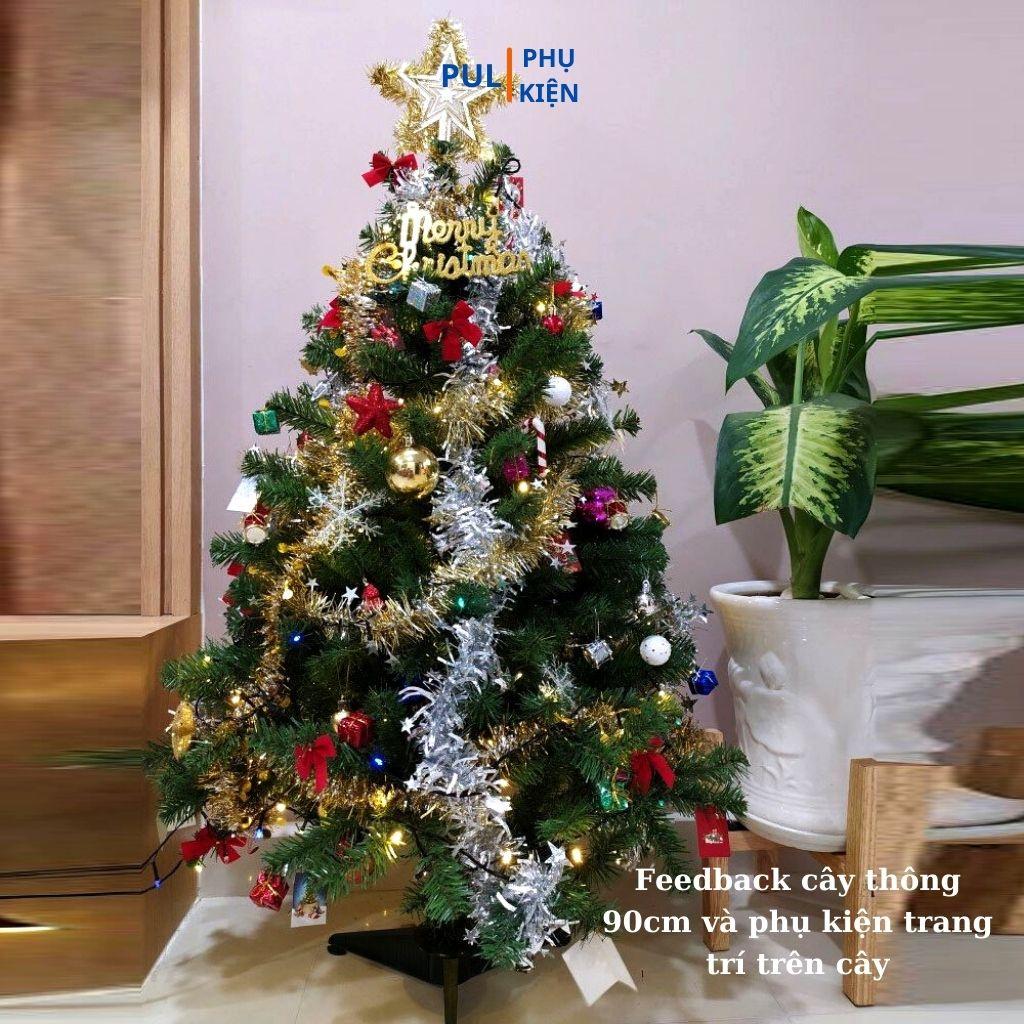 Cây thông noel xanh 90cm mini để bàn trang trí giáng sinh