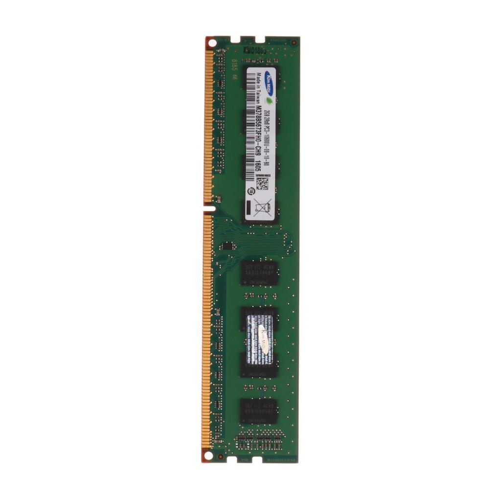 Green 1Piece Memory Ram 2GB DDR3 RAM 1333MHZ Sitck Card for Desktop Computers