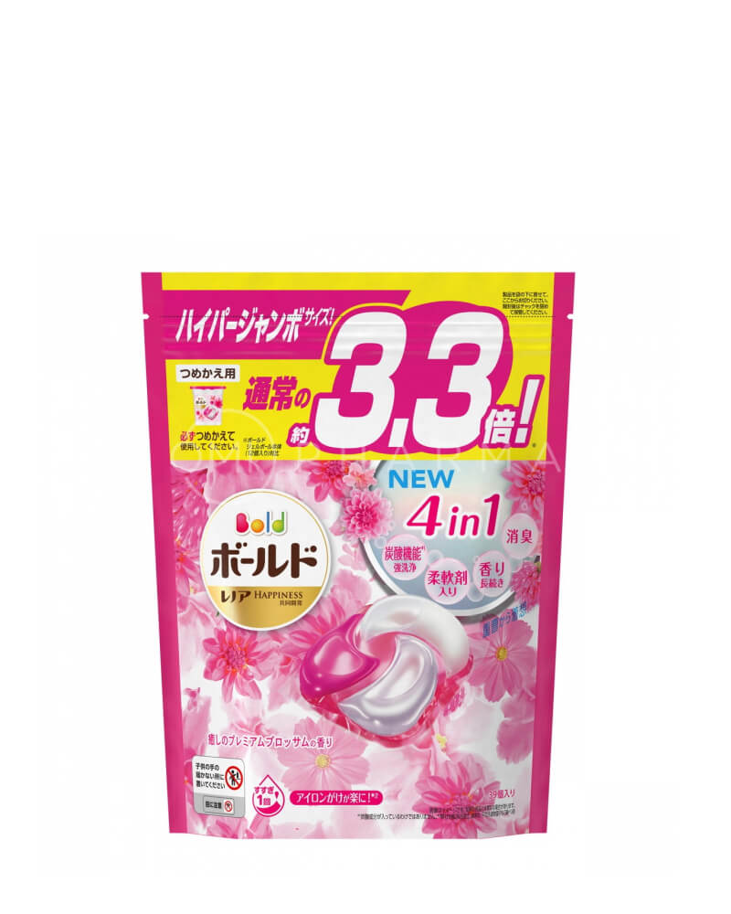 Viên giặt xả Bold GelBall 4D P&amp;G hương hoa ngọt ngào túi refill 36 Viên