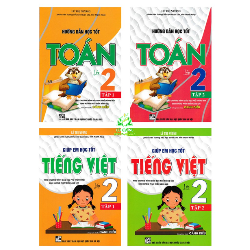 Sách - Combo Học Tốt Toán + Tiếng Việt Lớp 2 (Dùng Kèm SGK Cánh Diều) (Bộ 4 Cuốn)