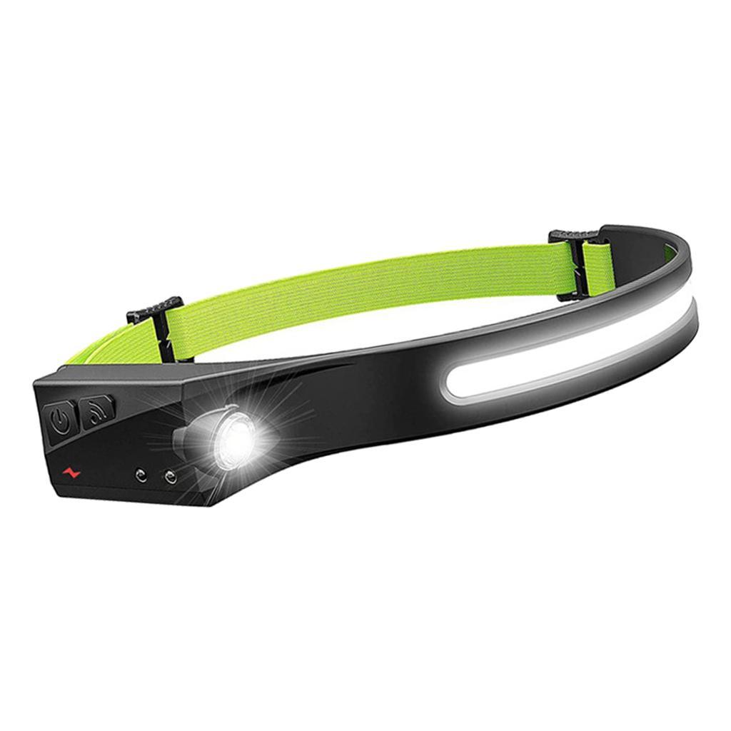 COB LED Headlamp Lamp Sensor Head Flashlight for Running Outdoor Hunting Cycling
