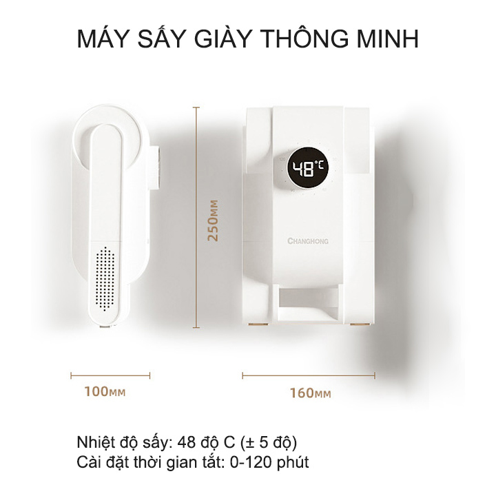 Máy sấy giày đa năng thông minh thế hệ mới ML18T, hẹn giờ tắt 0-120 phút, có loại khử khuẩn UV