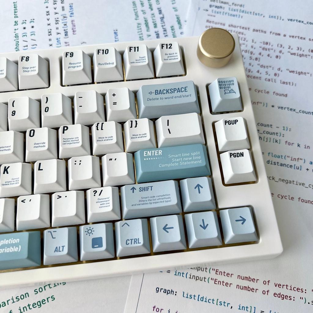 HELLO WORLD keycaps cherry profile Dye-Sublimation PBT keycap 143keys