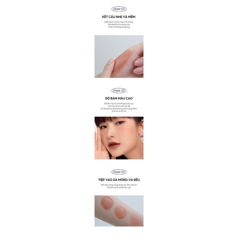 [COLOR OF THE YEAR 2022] Má Hồng Dạng Lỏng Merzy Soft Touch Liquid Blusher 3g