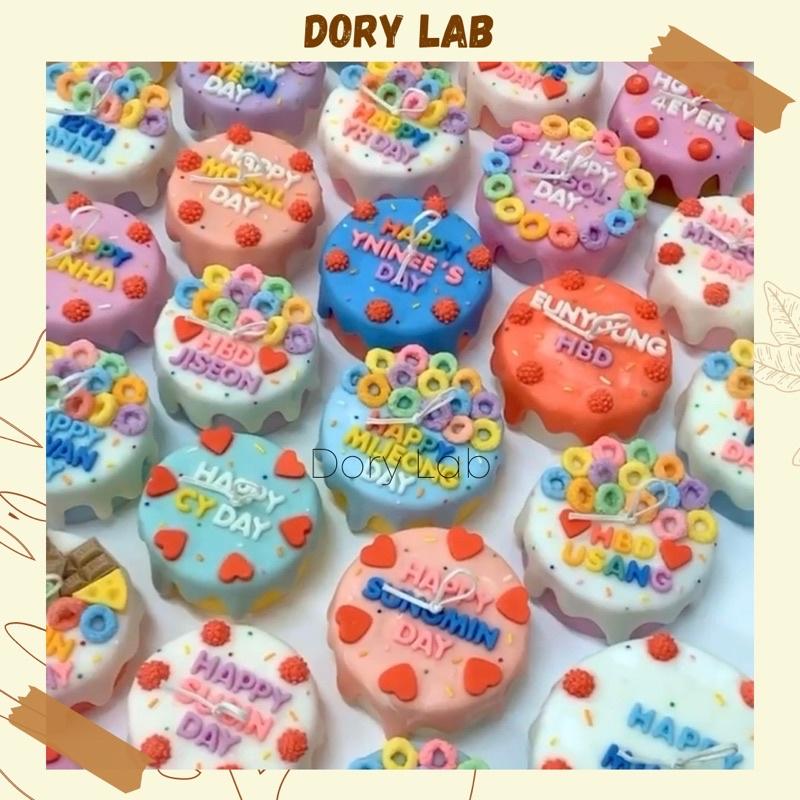 Nến Thơm Bánh Sinh Nhật Trang Trí Theo Yêu Cầu Nhiều Mẫu Lựa Chọn , Quà Tặng Độc Đáo - Dory Lab