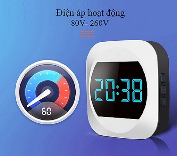 Chuông Cửa Không Dây Cao Cấp Aibont T195-WW Hiển Thị Đồng Hồ