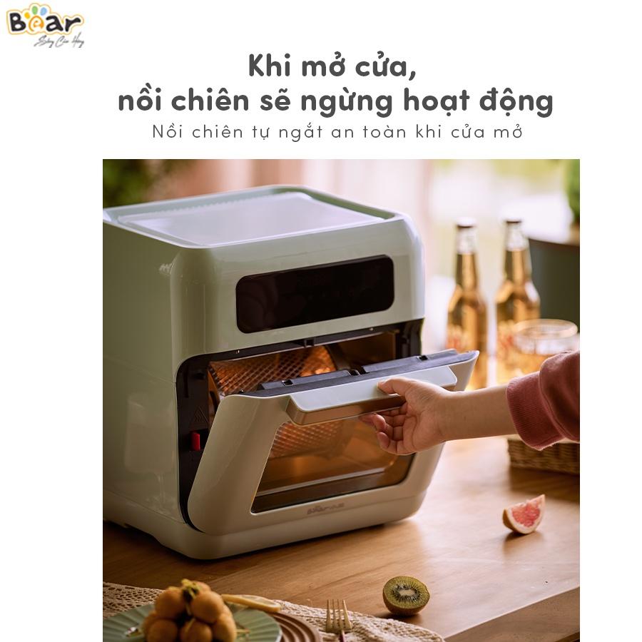 Nồi chiên không dầu 10L Bear tích hợp đa năng với 7 phụ kiện chuyên dụng- Hàng chính hãng