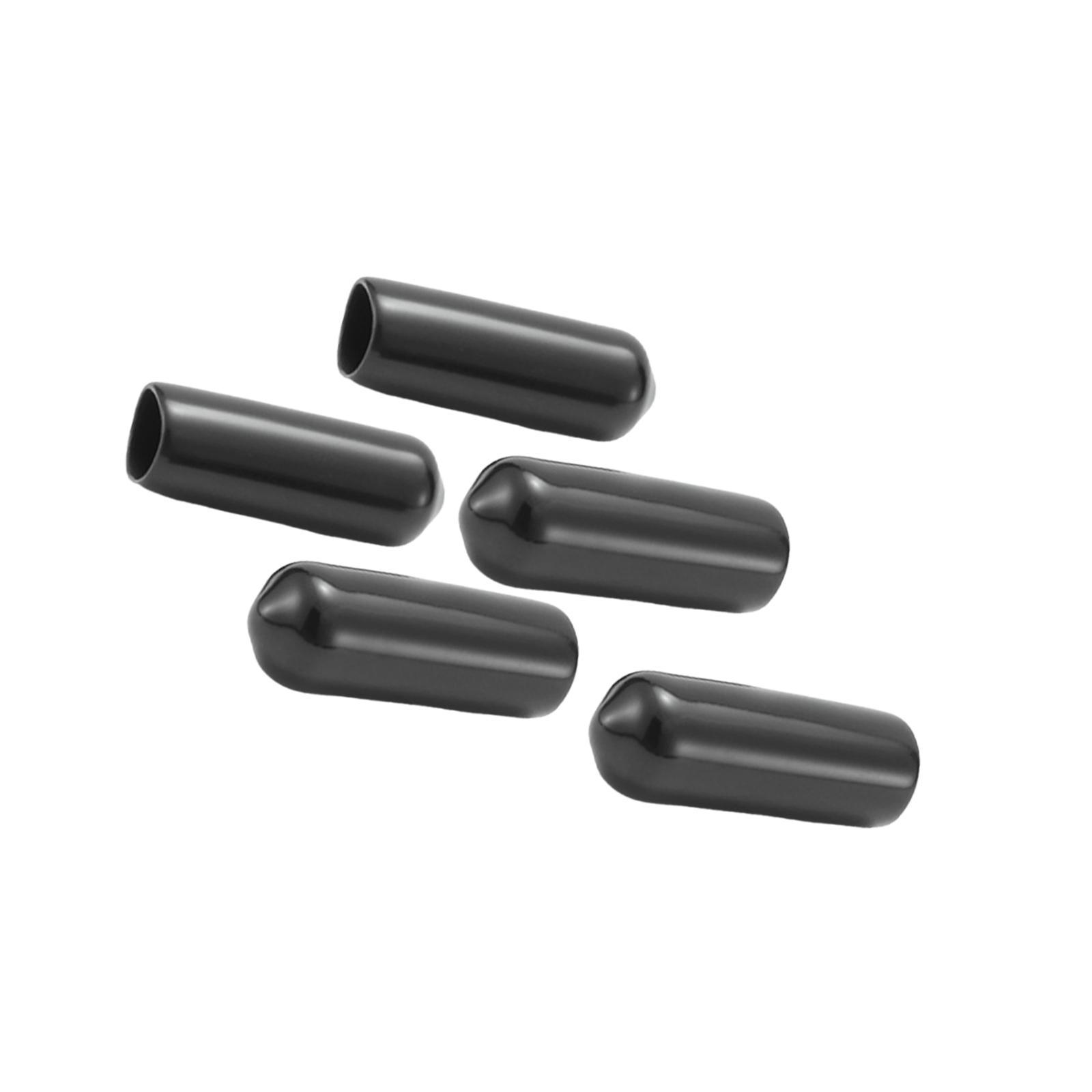 5Pcs 8mm Screw Covers Protection Sleeve Elastic Fittings Portable Thread Replacement Compact End Caps for Ground Nail Camping Bolts Outdoor