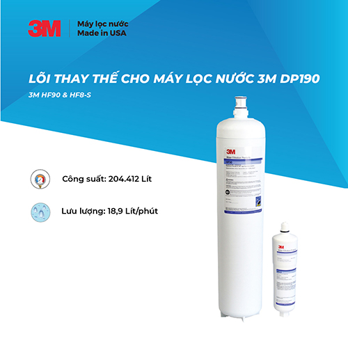 LÕI THAY THẾ DÙNG CHO MÁY LỌC NƯỚC 3M DP190