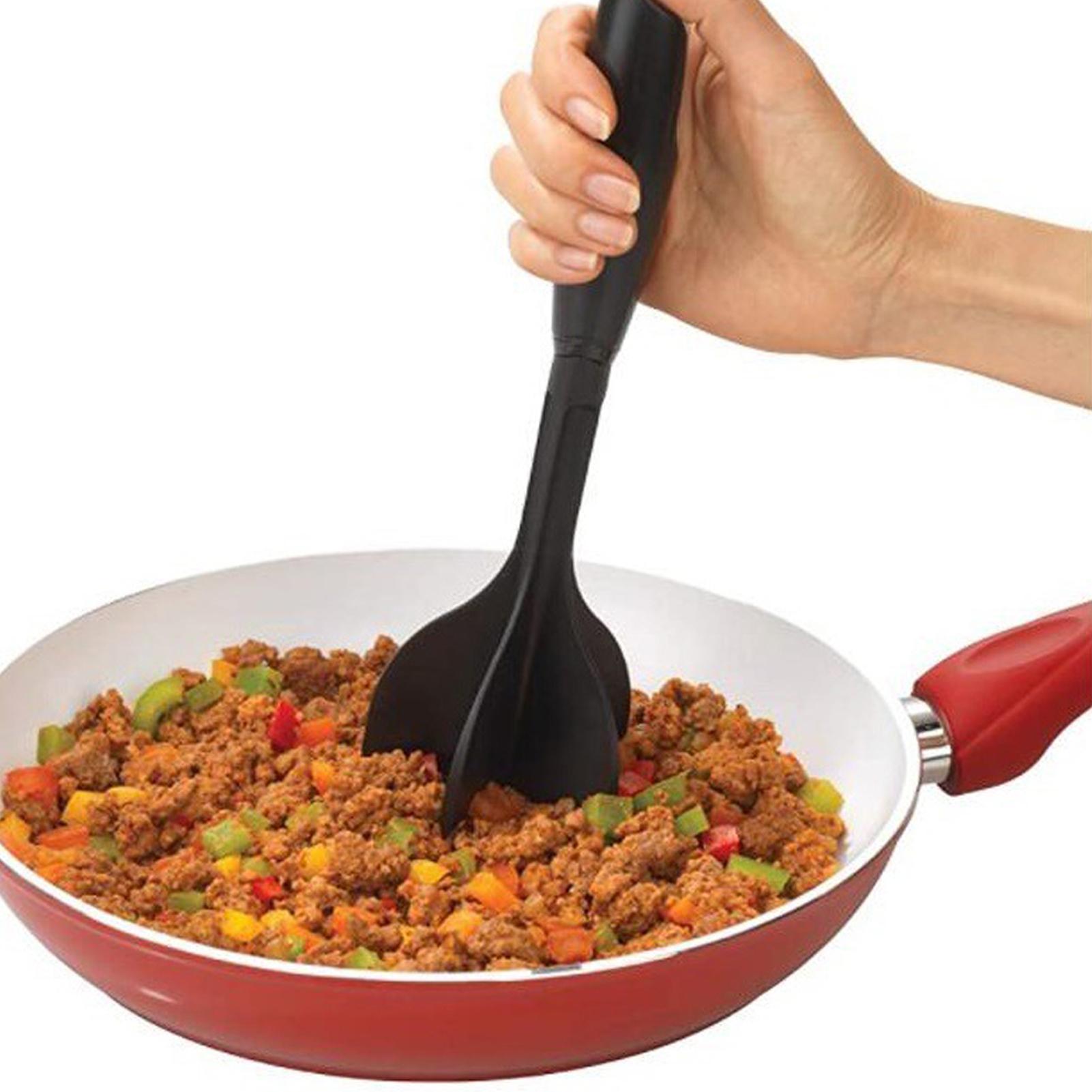 Dụng cụ đảo đều thịt bằm, khuấy đều thực phẩm bằng nhựa siêu bền, chịu nhiệt