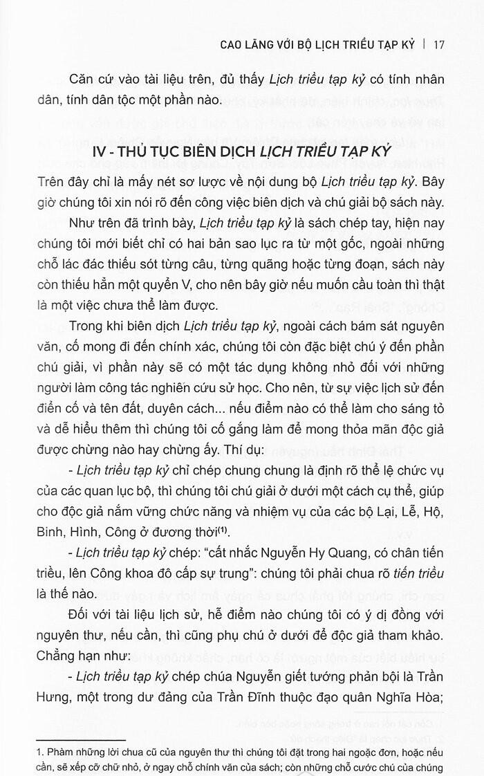 Sách Lịch Triều Tạp Kỷ