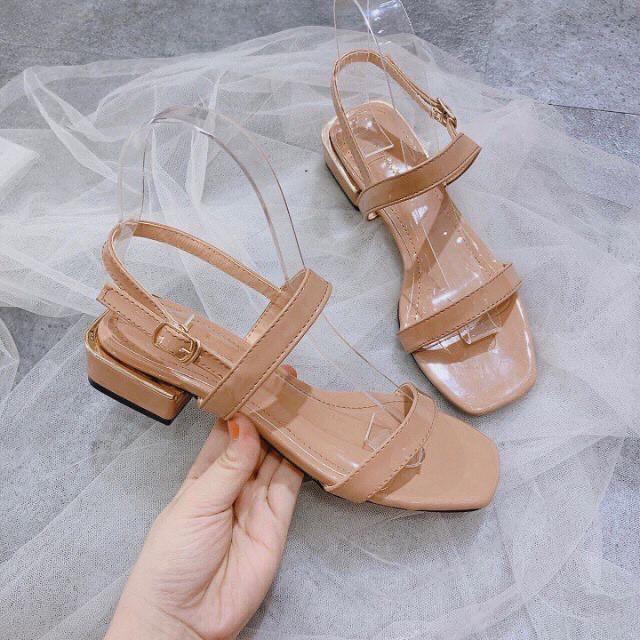 dép nữ-Dép quai hậu gót 2cm- sandal