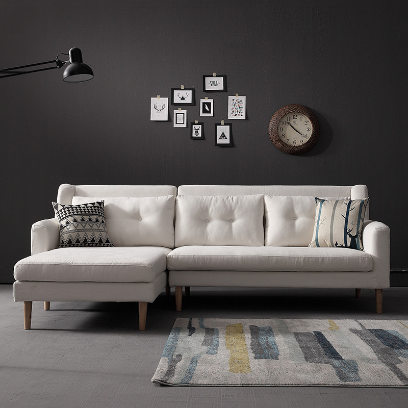 Sofa Góc Trắng Đẹp Tinh Tế Giá Rẻ DP-SG17