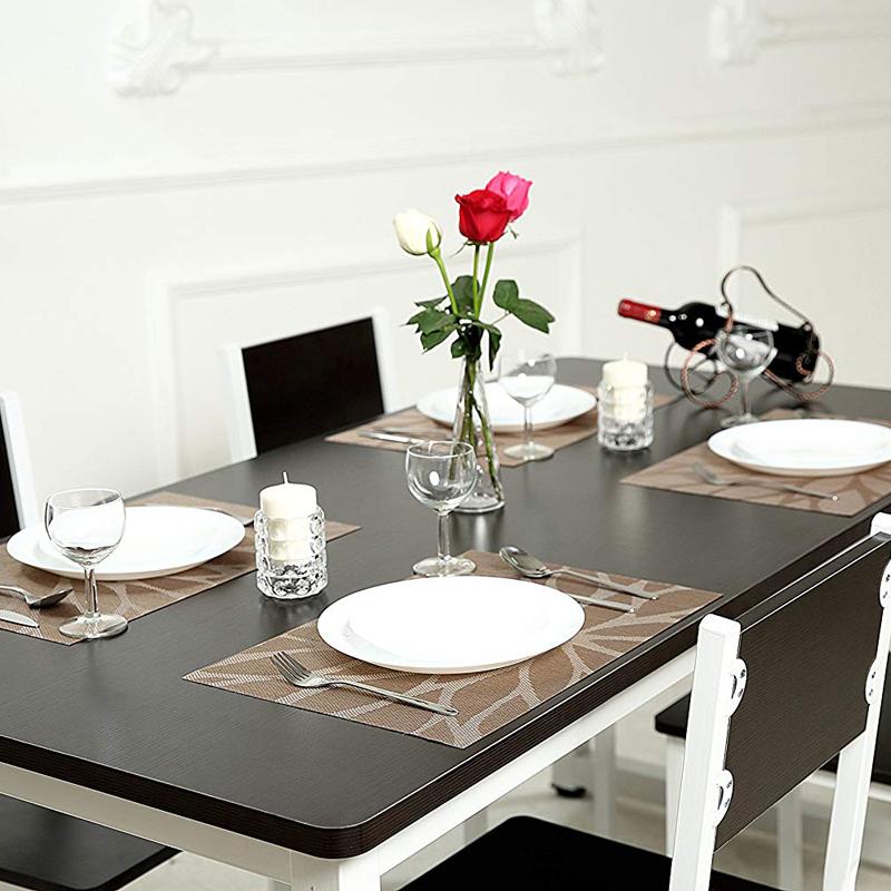 Bộ 6 Thảm Lót Bàn Ăn Chất Liệu Pvc Chống Thấm Nước